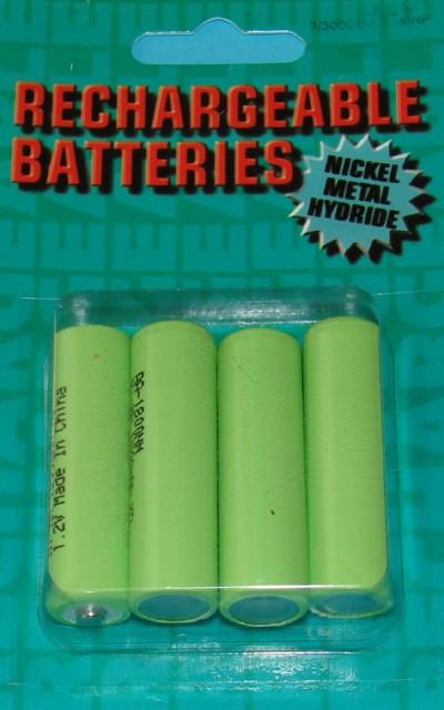 DANTONA 4-AA NIMH BATTERIES PACKAGED